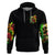 Rose Skull Zip Hoodie Stuck Between IDK IDC - Wonder Print Shop