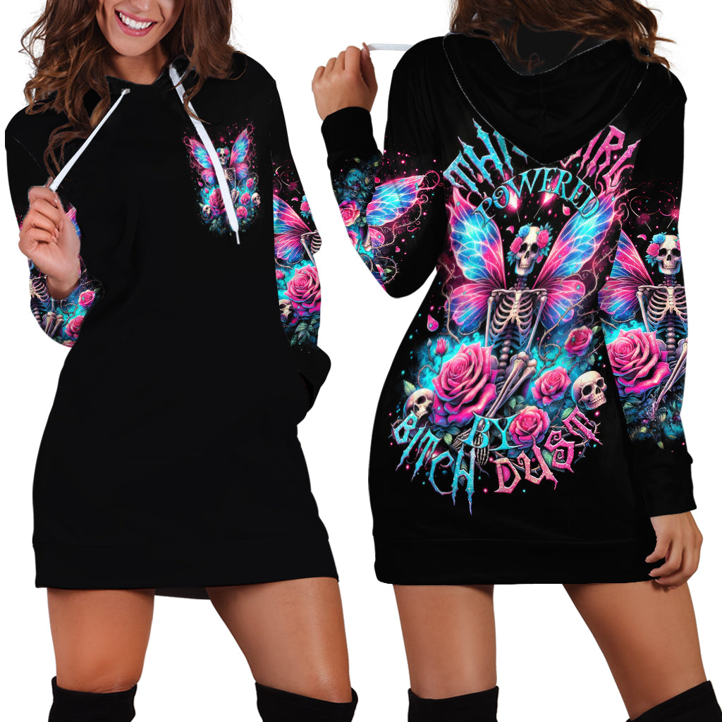 Fairy Skull Hoodie Dress This Girl Powered By Bitch Dust - Wonder Print Shop