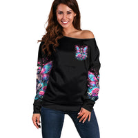 Fairy Skull Off Shoulder Sweater This Girl Powered By Bitch Dust - Wonder Print Shop