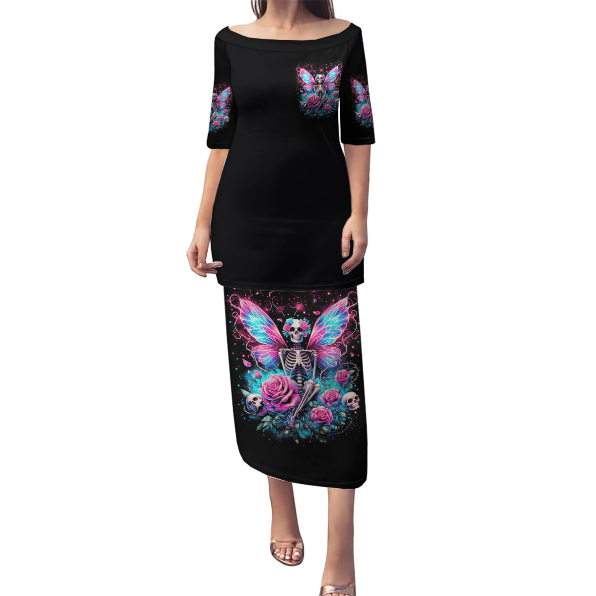 Fairy Skull Puletasi This Girl Powered By Bitch Dust - Wonder Print Shop