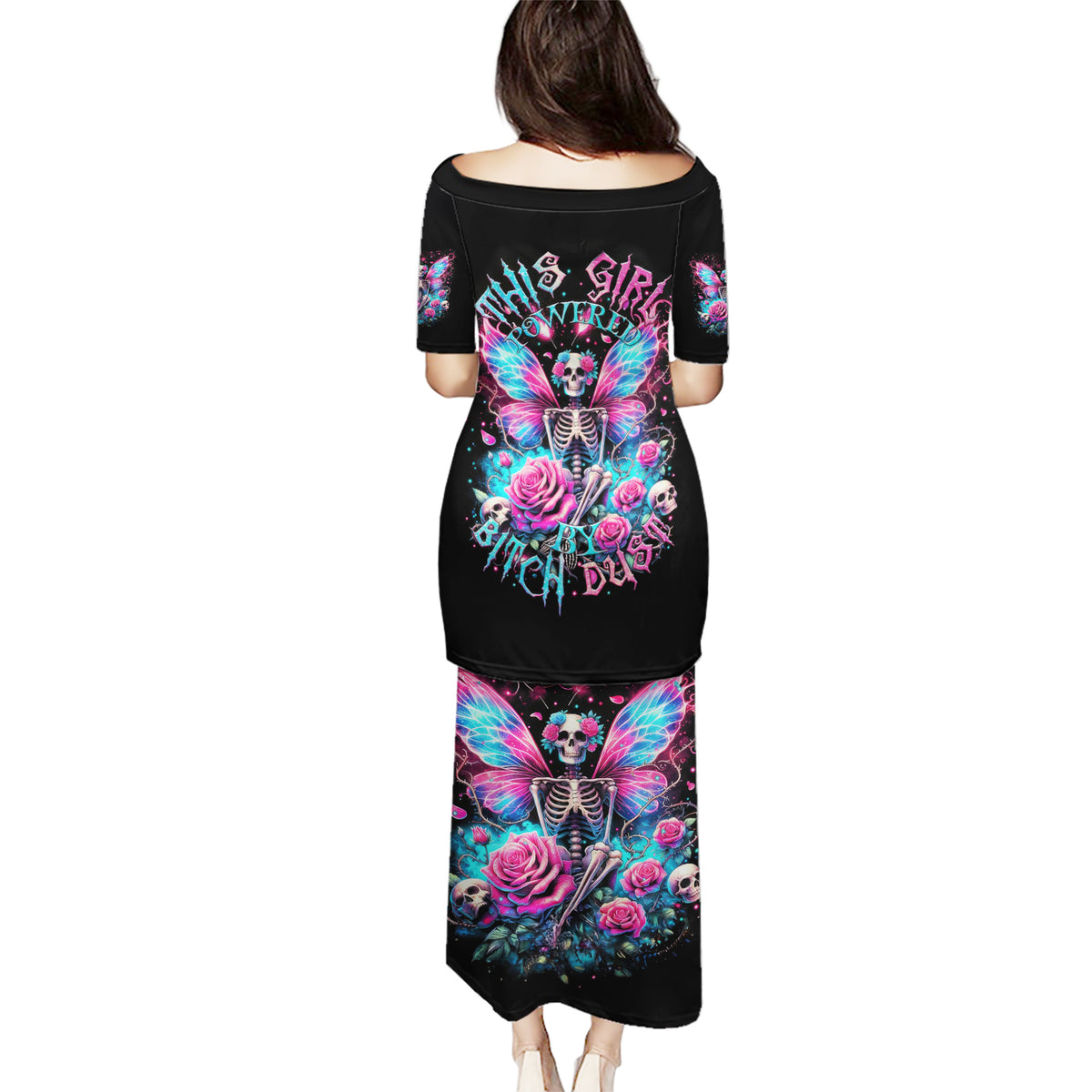 Fairy Skull Puletasi This Girl Powered By Bitch Dust - Wonder Print Shop