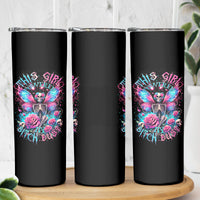 Fairy Skull Skinny Tumbler This Girl Powered By Bitch Dust - Wonder Print Shop