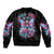 Fairy Skull Sleeve Zip Bomber Jacket This Girl Powered By Bitch Dust - Wonder Print Shop
