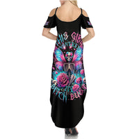 Fairy Skull Summer Maxi Dress This Girl Powered By Bitch Dust - Wonder Print Shop