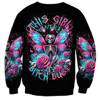 Fairy Skull Sweatshirt This Girl Powered By Bitch Dust - Wonder Print Shop