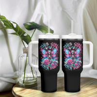 Fairy Skull Tumbler With Handle This Girl Powered By Bitch Dust - Wonder Print Shop