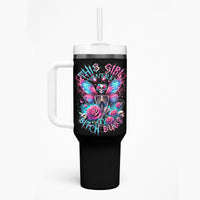 Fairy Skull Tumbler With Handle This Girl Powered By Bitch Dust - Wonder Print Shop