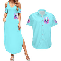 Witch Skull Couples Matching Summer Maxi Dress and Hawaiian Shirt Assuming Was Like Most Girls Was Your First Mistake - Wonder Print Shop