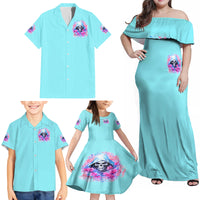 Witch Skull Family Matching Off Shoulder Maxi Dress and Hawaiian Shirt Assuming Was Like Most Girls Was Your First Mistake - Wonder Print Shop