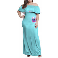 Witch Skull Family Matching Off Shoulder Maxi Dress and Hawaiian Shirt Assuming Was Like Most Girls Was Your First Mistake - Wonder Print Shop