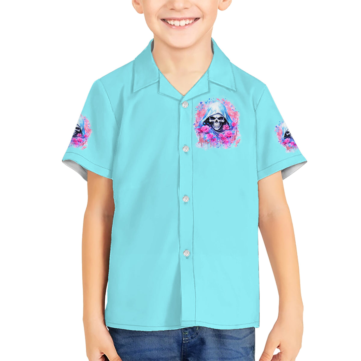 Witch Skull Hawaiian Shirt Assuming Was Like Most Girls Was Your First Mistake - Wonder Print Shop