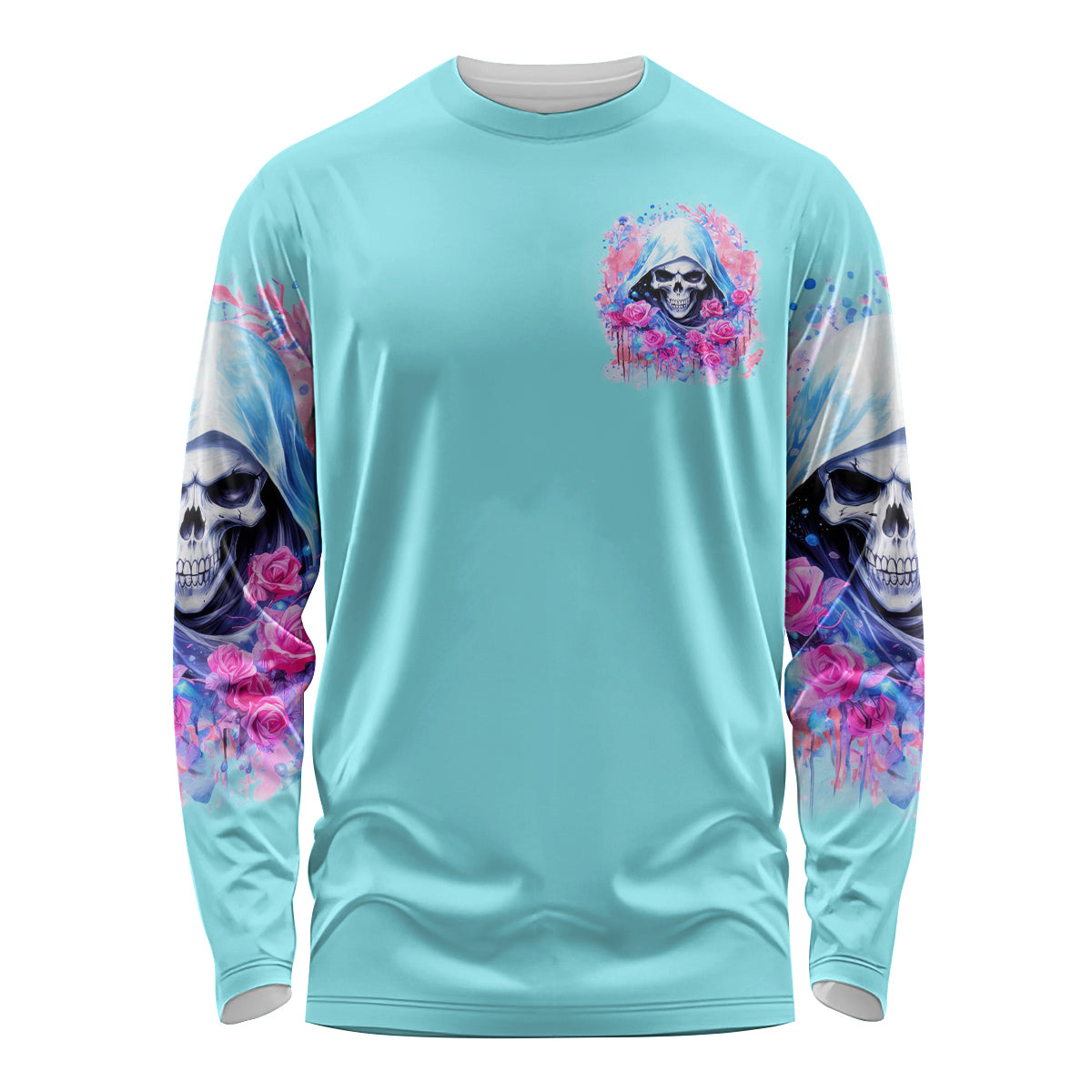 Witch Skull Long Sleeve Shirt Assuming Was Like Most Girls Was Your First Mistake - Wonder Print Shop
