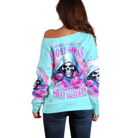 Witch Skull Off Shoulder Sweater Assuming Was Like Most Girls Was Your First Mistake - Wonder Print Shop