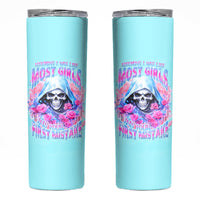 Witch Skull Skinny Tumbler Assuming Was Like Most Girls Was Your First Mistake - Wonder Print Shop