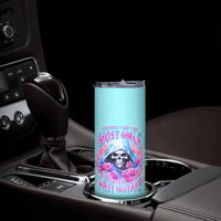 Witch Skull Skinny Tumbler Assuming Was Like Most Girls Was Your First Mistake - Wonder Print Shop