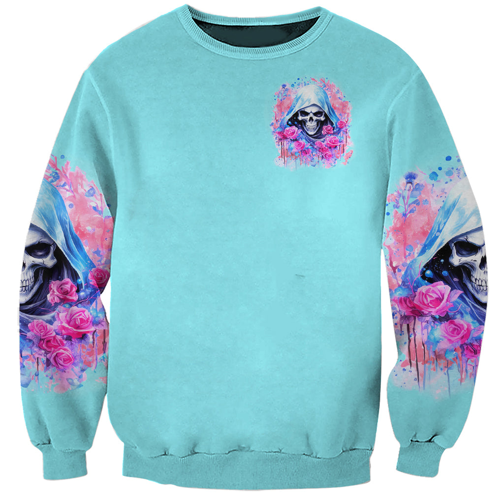 Witch Skull Sweatshirt Assuming Was Like Most Girls Was Your First Mistake - Wonder Print Shop