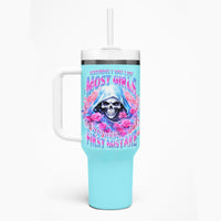 Witch Skull Tumbler With Handle Assuming Was Like Most Girls Was Your First Mistake - Wonder Print Shop