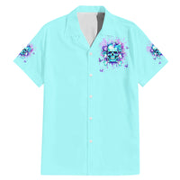 Flower Skull Family Matching Mermaid Dress and Hawaiian Shirt I'm A Bitch With A Low Bullshiit Tolrange Don't Try Me - Wonder Print Shop