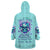 Flower Skull Wearable Blanket Hoodie I'm A Bitch With A Low Bullshiit Tolrange Don't Try Me - Wonder Print Shop