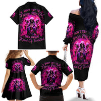 Witch Skull Family Matching Off Shoulder Long Sleeve Dress and Hawaiian Shirt Don't Try To Figure Me Out I'm A Special Kind Of Twisted - Wonder Print Shop