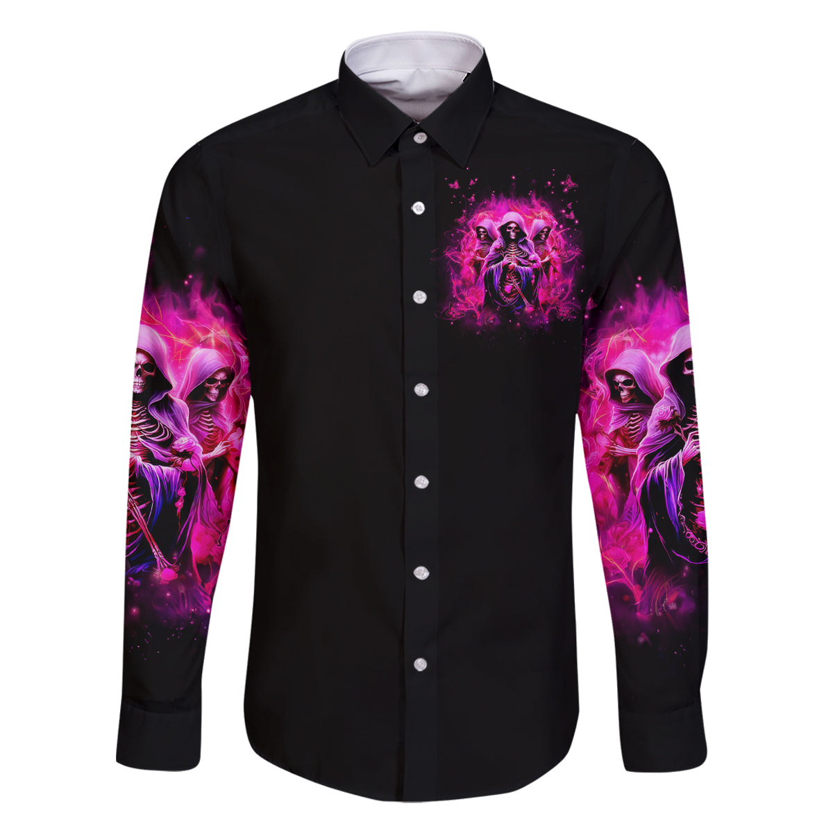 Witch Skull Family Matching Off Shoulder Long Sleeve Dress and Hawaiian Shirt Don't Try To Figure Me Out I'm A Special Kind Of Twisted - Wonder Print Shop