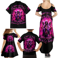 Witch Skull Family Matching Summer Maxi Dress and Hawaiian Shirt Don't Try To Figure Me Out I'm A Special Kind Of Twisted - Wonder Print Shop