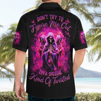 Witch Skull Hawaiian Shirt Don't Try To Figure Me Out I'm A Special Kind Of Twisted - Wonder Print Shop