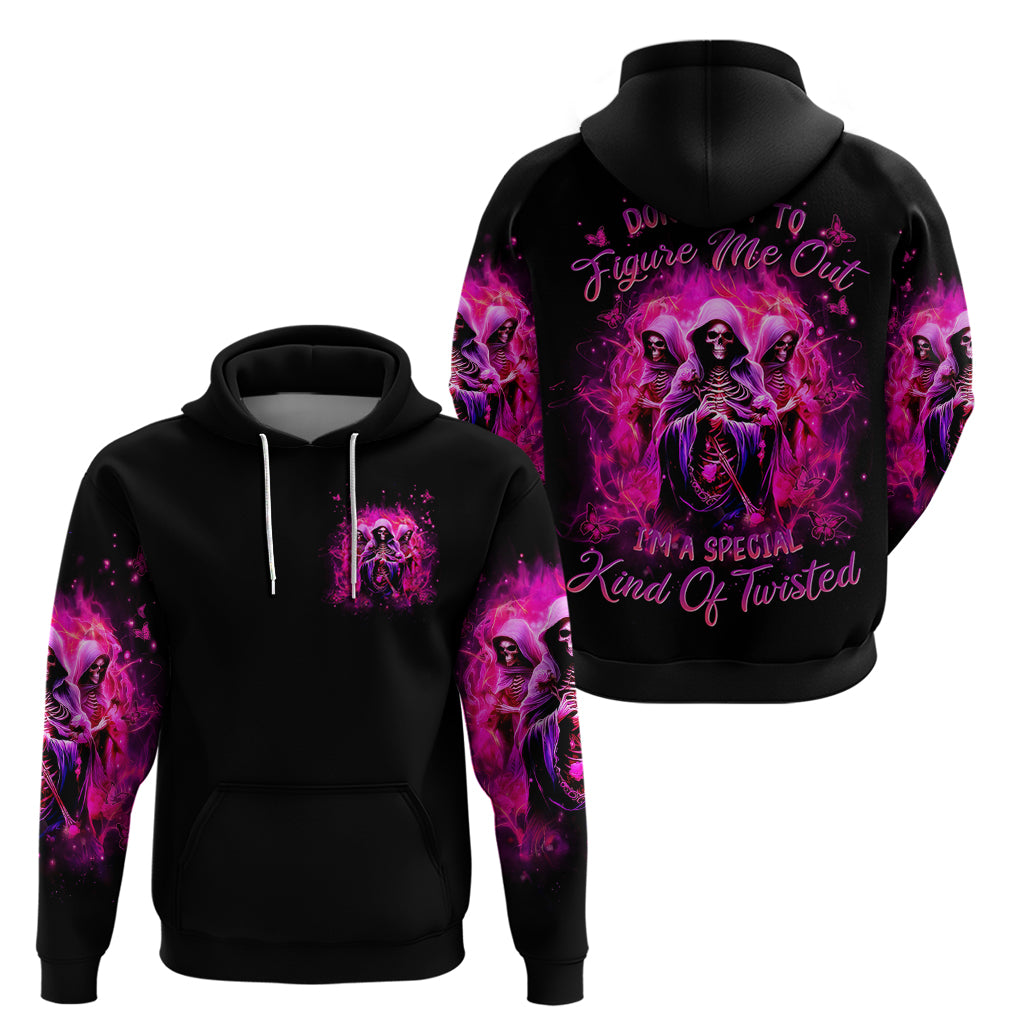 Witch Skull Hoodie Don't Try To Figure Me Out I'm A Special Kind Of Twisted - Wonder Print Shop