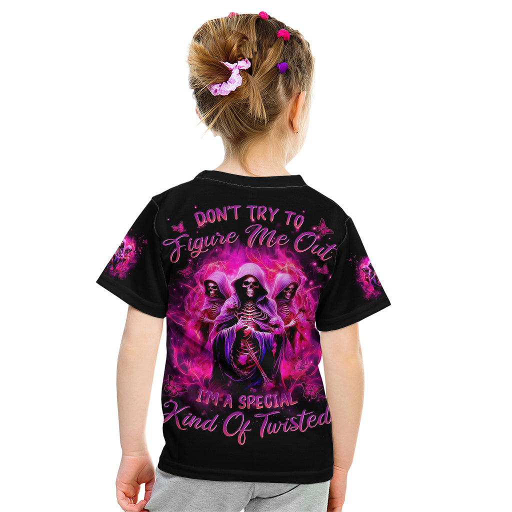 Witch Skull Kid T Shirt Don't Try To Figure Me Out I'm A Special Kind Of Twisted - Wonder Print Shop