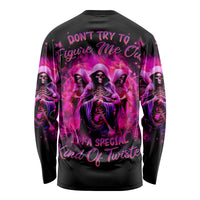 Witch Skull Long Sleeve Shirt Don't Try To Figure Me Out I'm A Special Kind Of Twisted - Wonder Print Shop
