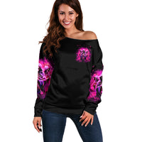 Witch Skull Off Shoulder Sweater Don't Try To Figure Me Out I'm A Special Kind Of Twisted - Wonder Print Shop