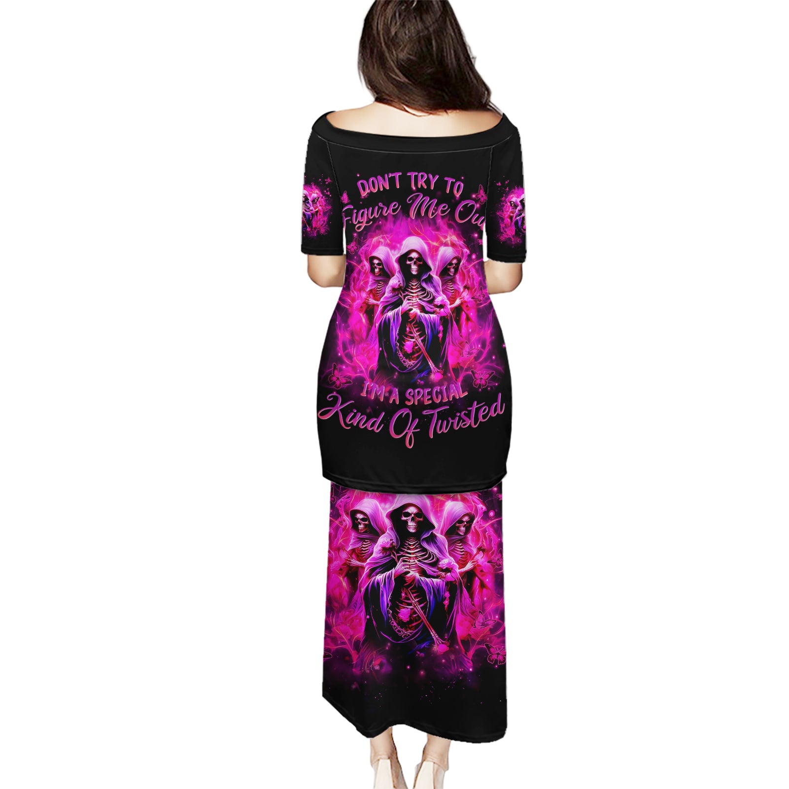 Witch Skull Puletasi Don't Try To Figure Me Out I'm A Special Kind Of Twisted - Wonder Print Shop