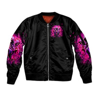 Witch Skull Sleeve Zip Bomber Jacket Don't Try To Figure Me Out I'm A Special Kind Of Twisted - Wonder Print Shop