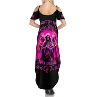 Witch Skull Summer Maxi Dress Don't Try To Figure Me Out I'm A Special Kind Of Twisted - Wonder Print Shop