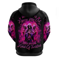Witch Skull Zip Hoodie Don't Try To Figure Me Out I'm A Special Kind Of Twisted - Wonder Print Shop