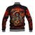Day of Dead Skull Baseball Jacket Sugar Skull Band Skeleton - Wonder Print Shop
