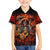 Day of Dead Skull Family Matching Off Shoulder Maxi Dress and Hawaiian Shirt Sugar Skull Band Skeleton - Wonder Print Shop