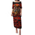 Day of Dead Skull Family Matching Puletasi Dress and Hawaiian Shirt Sugar Skull Band Skeleton - Wonder Print Shop