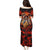 Day of Dead Skull Family Matching Puletasi Dress and Hawaiian Shirt Sugar Skull Band Skeleton - Wonder Print Shop