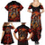Day of Dead Skull Family Matching Summer Maxi Dress and Hawaiian Shirt Sugar Skull Band Skeleton - Wonder Print Shop