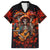Day of Dead Skull Family Matching Summer Maxi Dress and Hawaiian Shirt Sugar Skull Band Skeleton - Wonder Print Shop