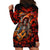 Day of Dead Skull Hoodie Dress Sugar Skull Band Skeleton - Wonder Print Shop