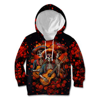 Day of Dead Skull Kid Hoodie Sugar Skull Band Skeleton - Wonder Print Shop