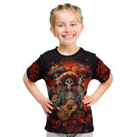 Day of Dead Skull Kid T Shirt Sugar Skull Band Skeleton - Wonder Print Shop