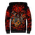 Day of Dead Skull Sherpa Hoodie Sugar Skull Band Skeleton - Wonder Print Shop