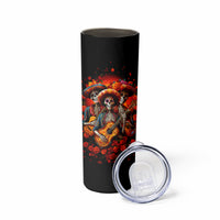 Day of Dead Skull Skinny Tumbler Sugar Skull Band Skeleton - Wonder Print Shop