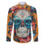 Day of Dead Skull Family Matching Puletasi Dress and Hawaiian Shirt Sugar Skull Butterfly - Wonder Print Shop