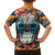 Day of Dead Skull Family Matching Short Sleeve Bodycon Dress and Hawaiian Shirt Sugar Skull Butterfly - Wonder Print Shop