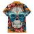 Day of Dead Skull Hawaiian Shirt Sugar Skull Butterfly - Wonder Print Shop