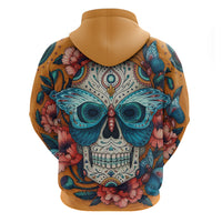 Day of Dead Skull Hoodie Sugar Skull Butterfly - Wonder Print Shop